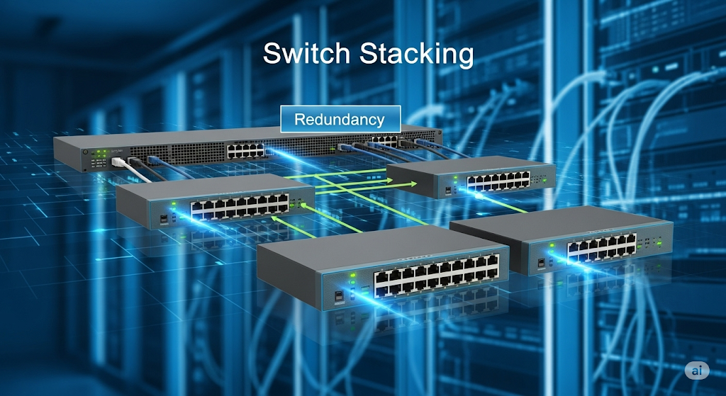 Thực hành switch stacking trực quan