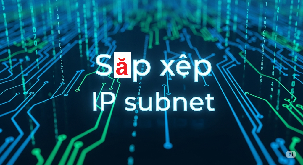 Sắp xếp IP subnet cho đúng